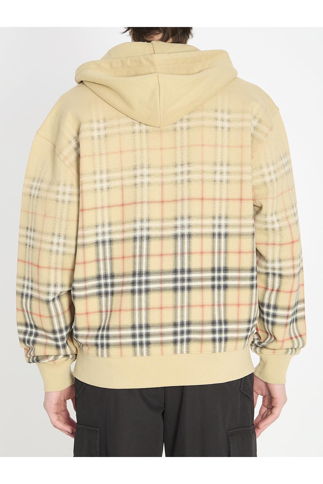 Burberry-OUTLET-SALE-Check fade cotton hoodie-ARCHIVIST