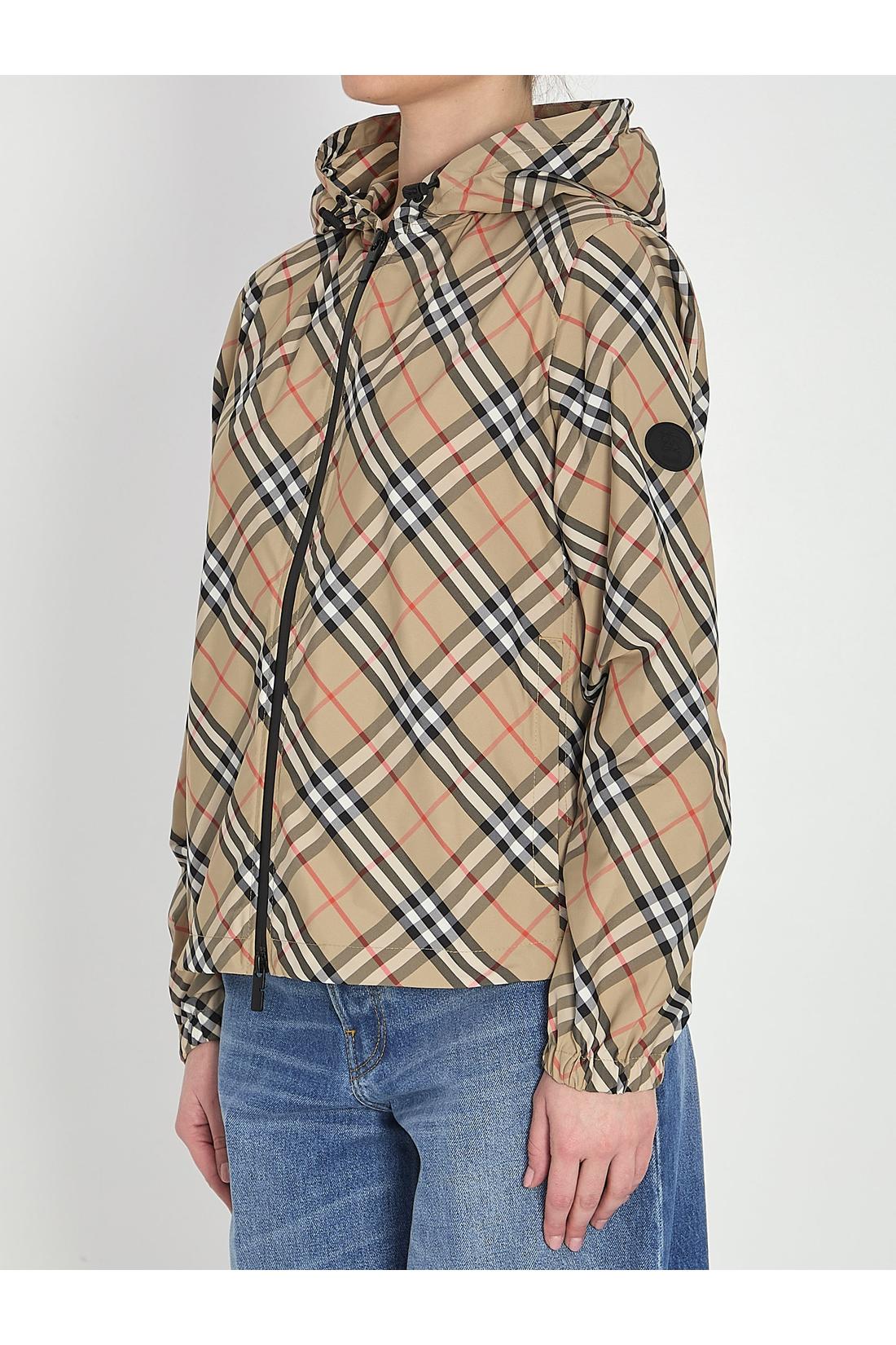 Burberry-OUTLET-SALE-Check jacket with hood-ARCHIVIST