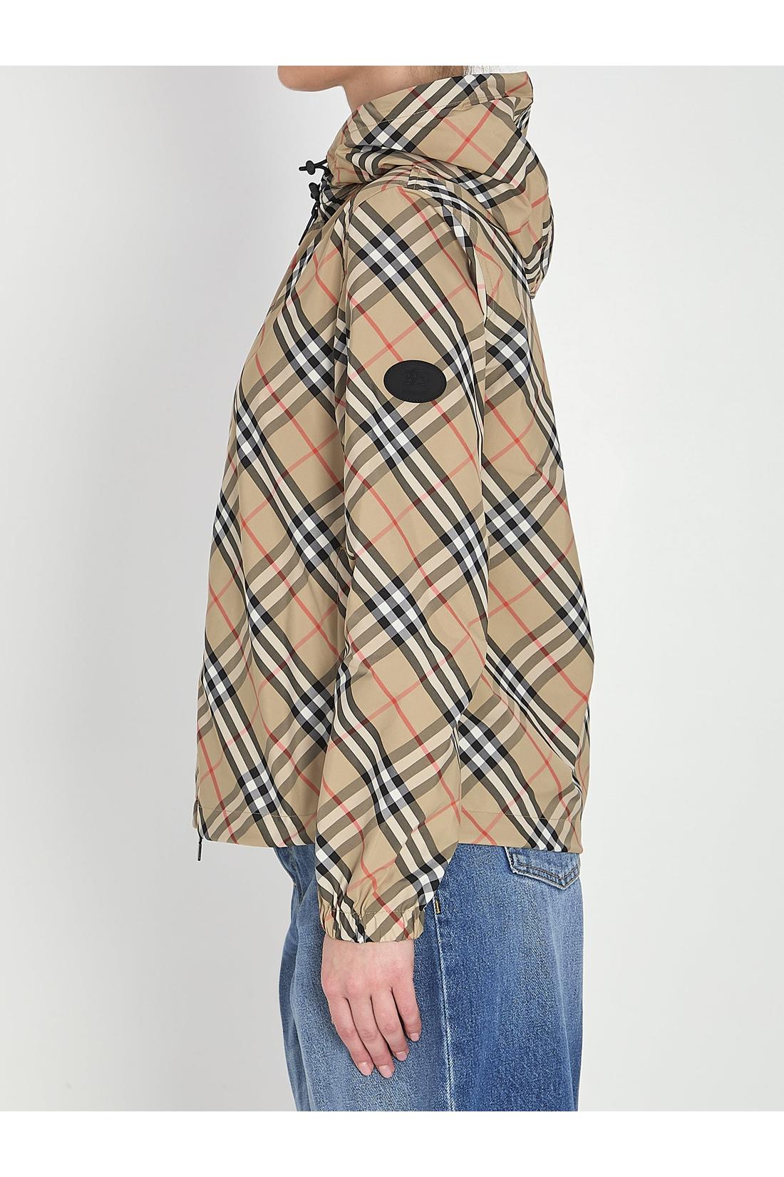 Burberry-OUTLET-SALE-Check jacket with hood-ARCHIVIST