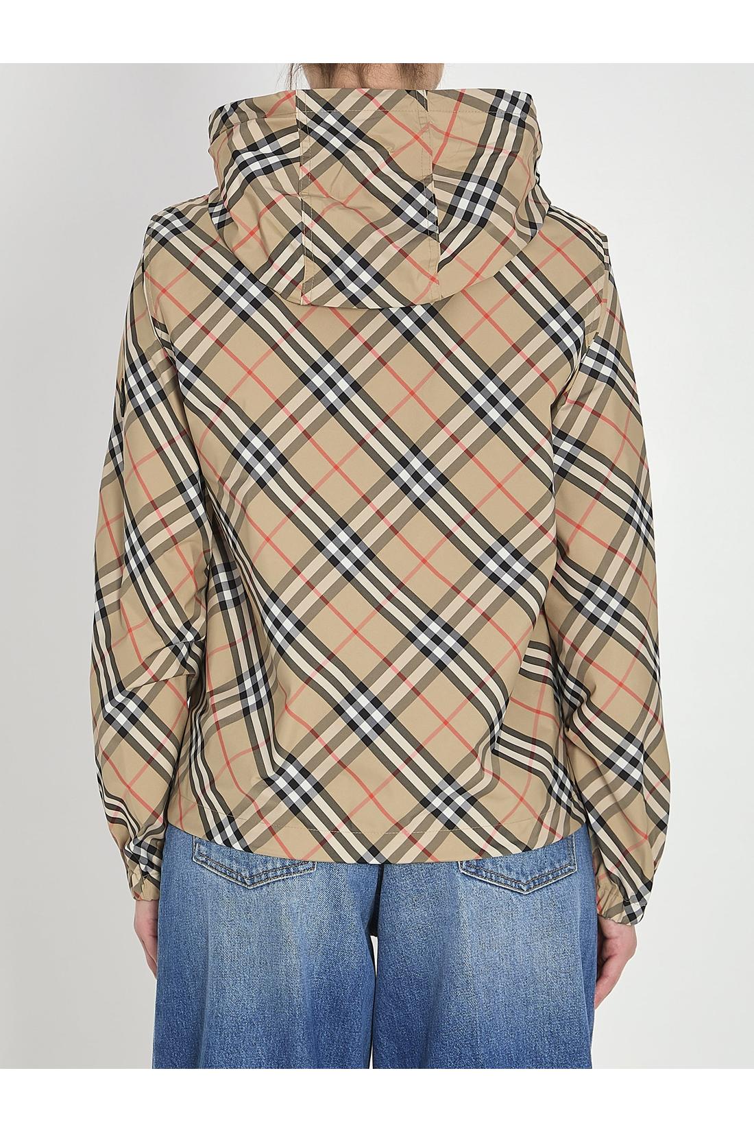 Burberry-OUTLET-SALE-Check jacket with hood-ARCHIVIST