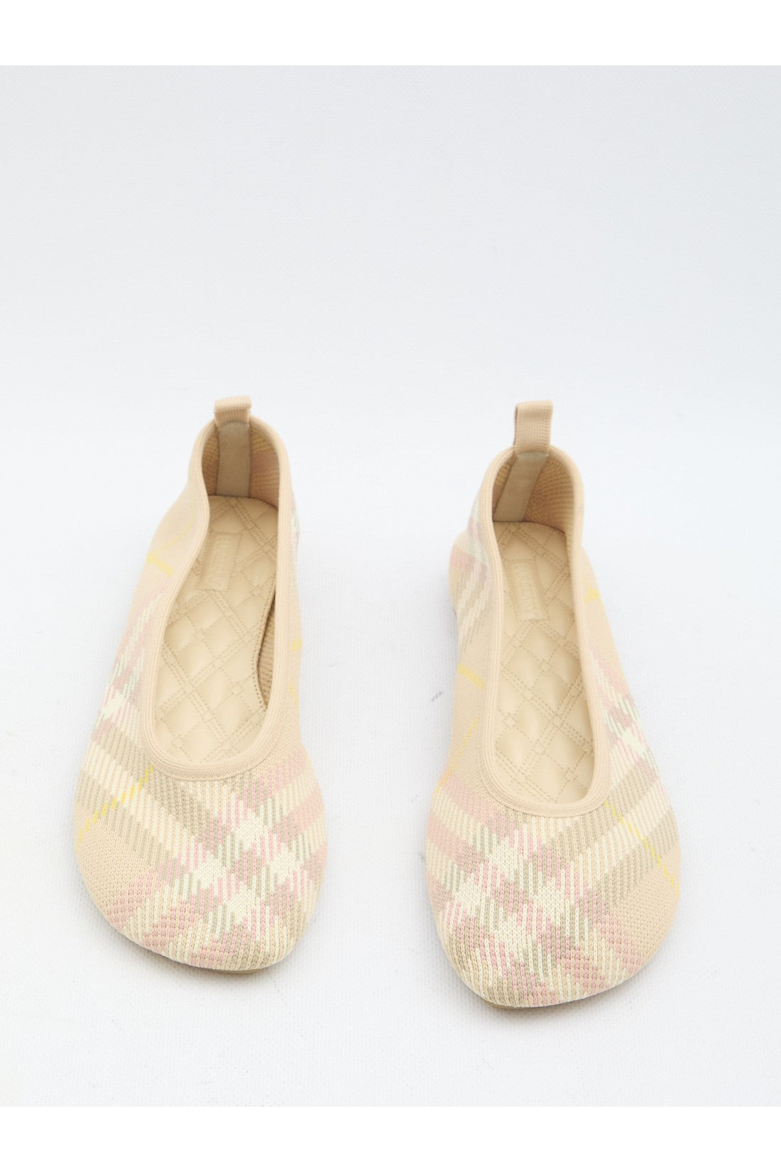 Burberry-OUTLET-SALE-Check knit Baby ballerinas-ARCHIVIST