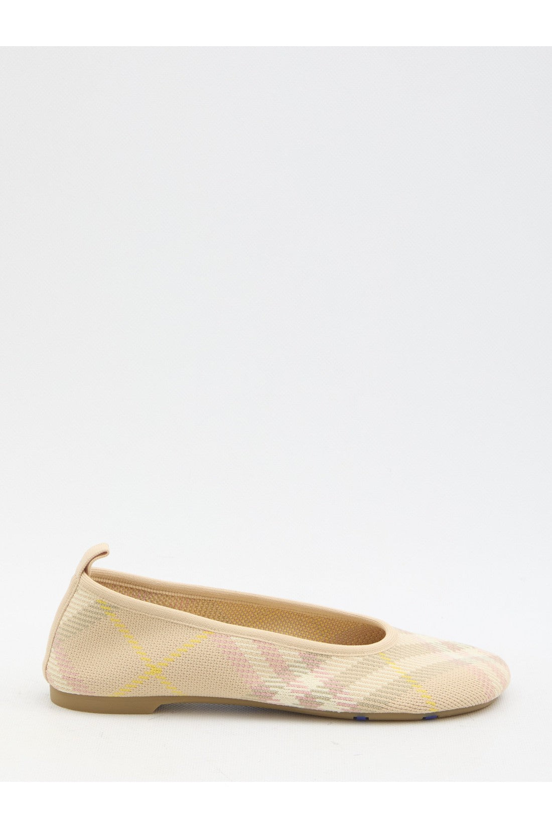 Burberry-OUTLET-SALE-Check knit Baby ballerinas-ARCHIVIST