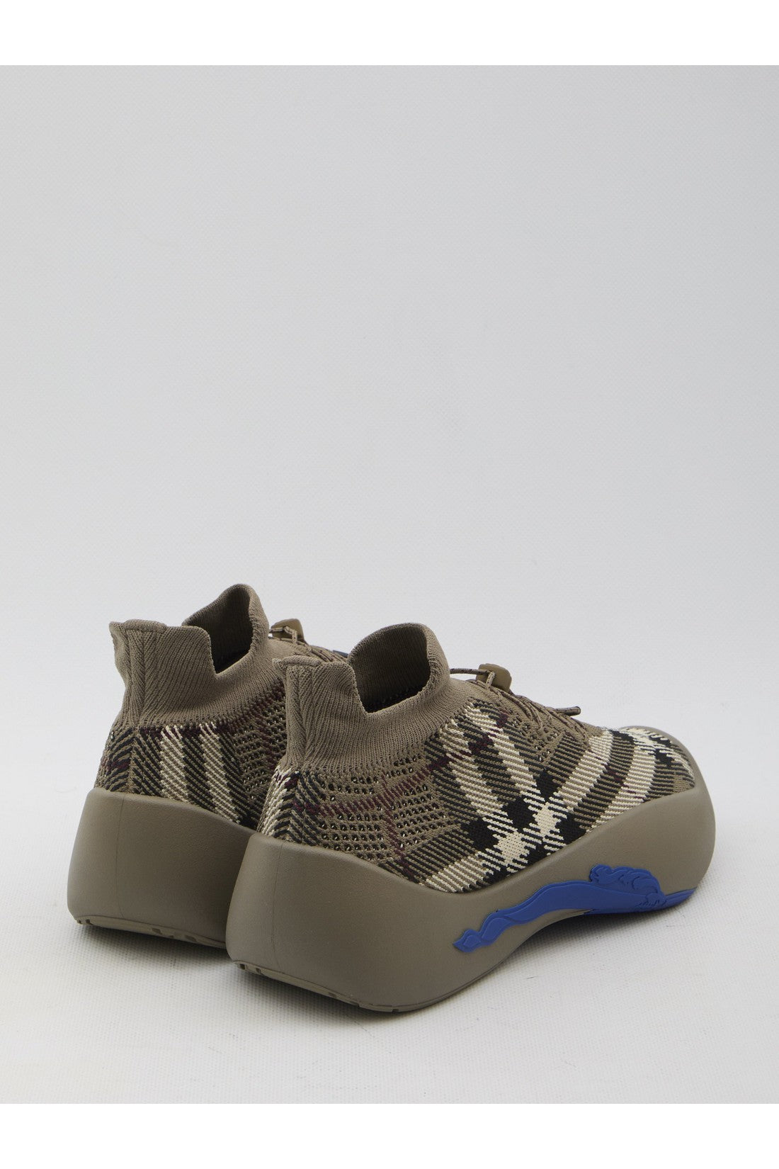 Burberry-OUTLET-SALE-Check knit Neptune sneakers-ARCHIVIST