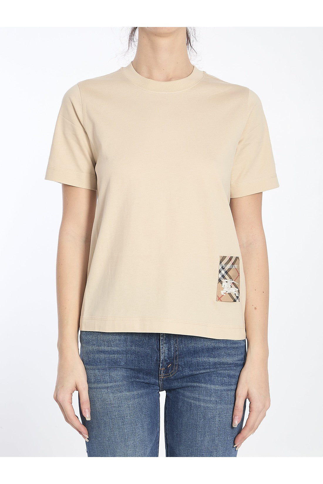 Burberry-OUTLET-SALE-Check label t-shirt-ARCHIVIST