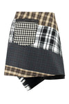 Marine Serre-OUTLET-SALE-Check pattern wool skirt-ARCHIVIST