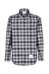 Thom Browne-OUTLET-SALE-Check print cotton shirt-ARCHIVIST