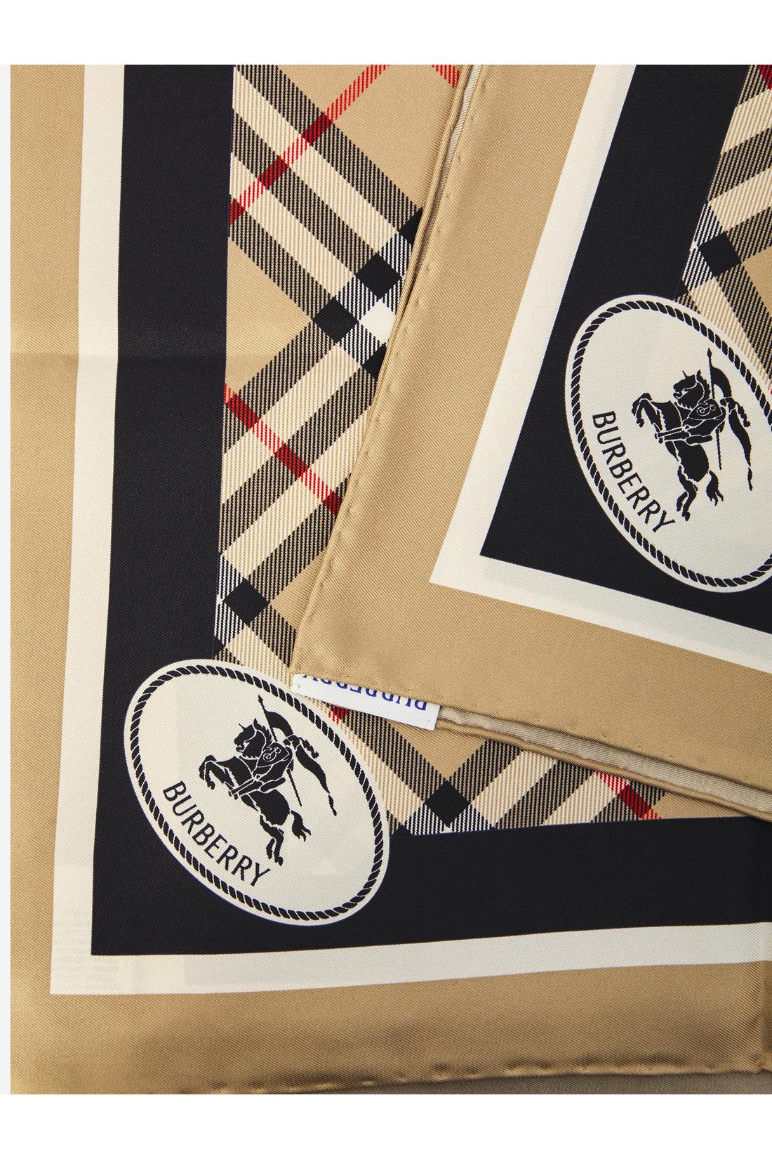 Burberry-OUTLET-SALE-Check silk scarf-ARCHIVIST