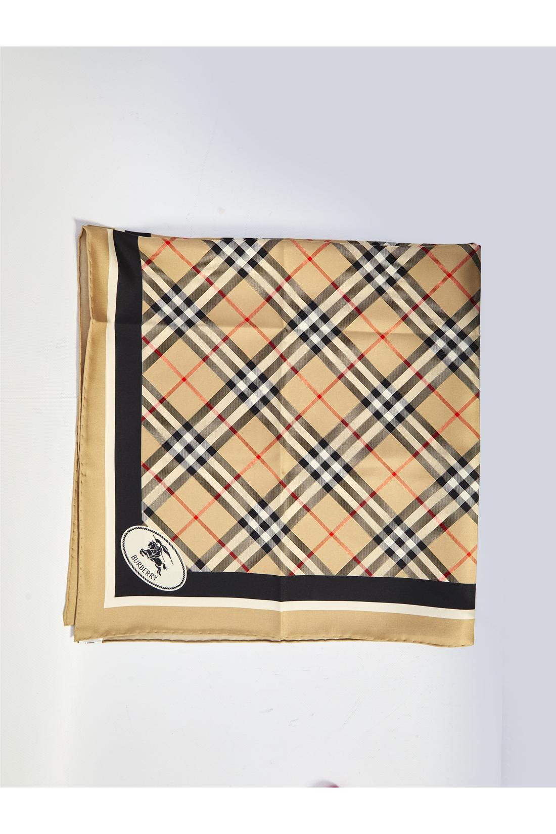 Burberry-OUTLET-SALE-Check silk scarf-ARCHIVIST