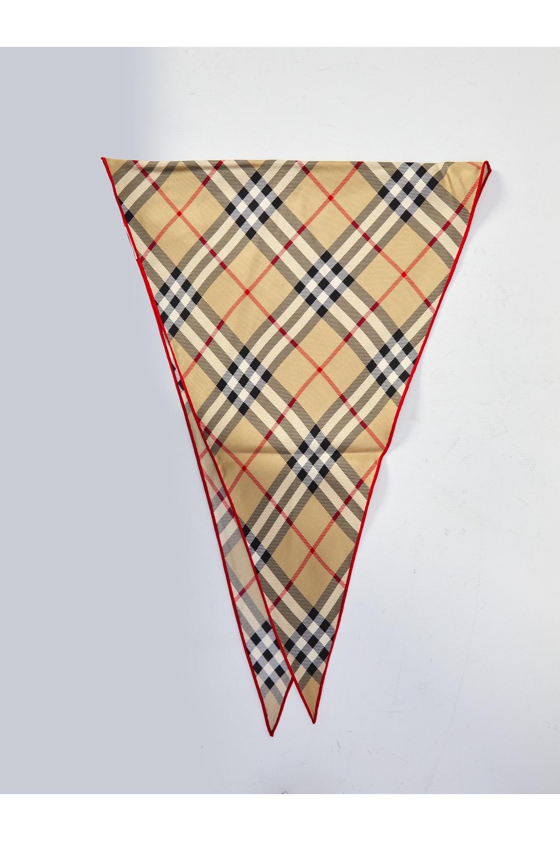 Burberry-OUTLET-SALE-Check silk scarf-ARCHIVIST