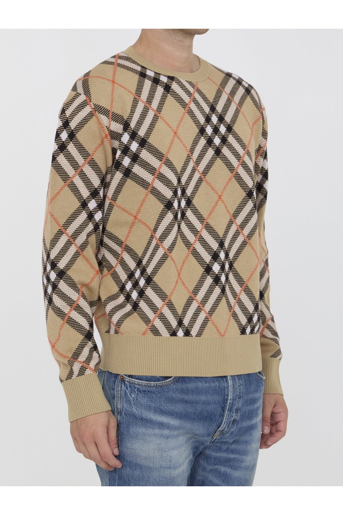 BURBERRY-OUTLET-SALE-Check sweater-ARCHIVIST