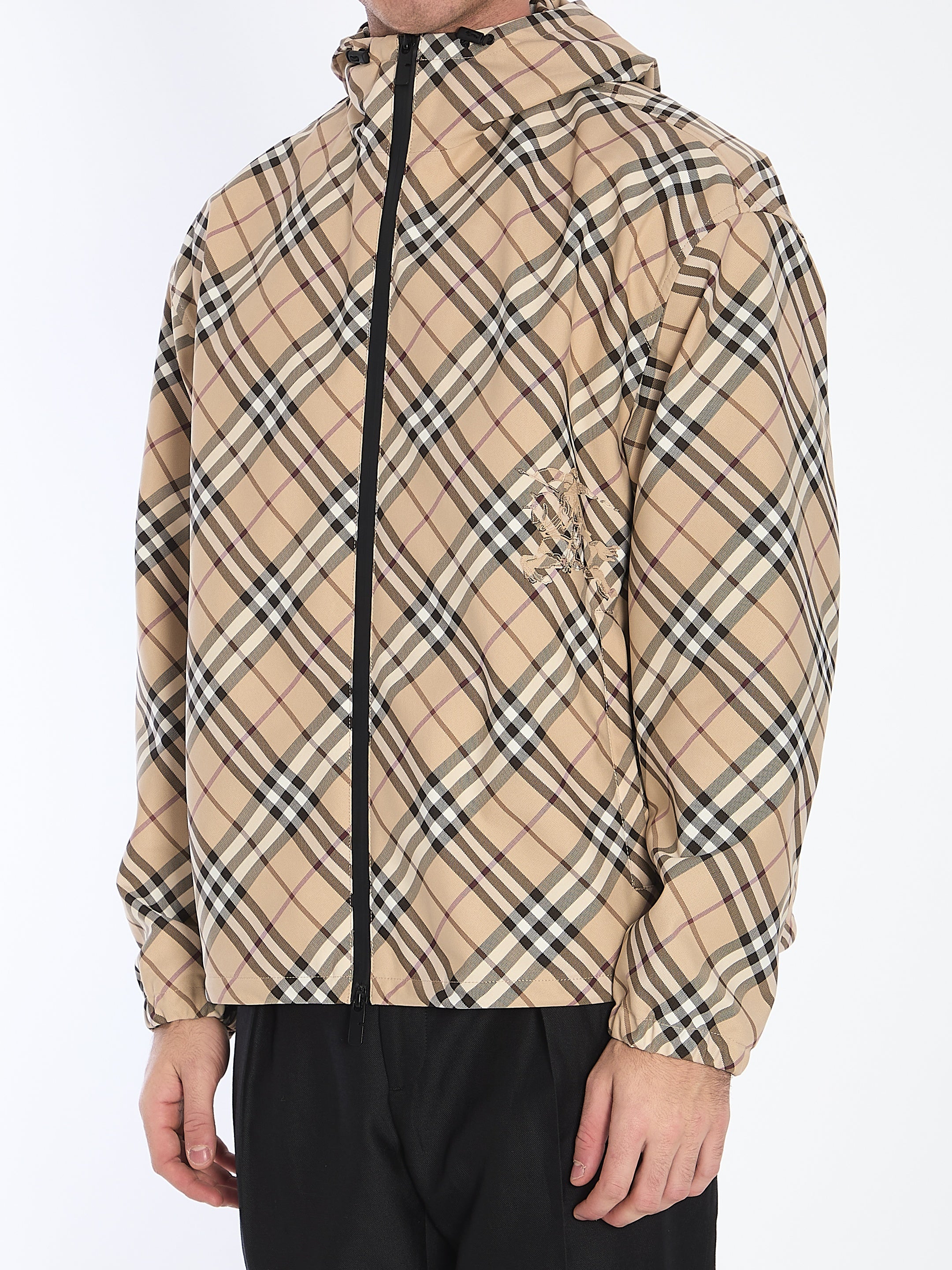 Burberry-OUTLET-SALE-Check twill jacket-ARCHIVIST