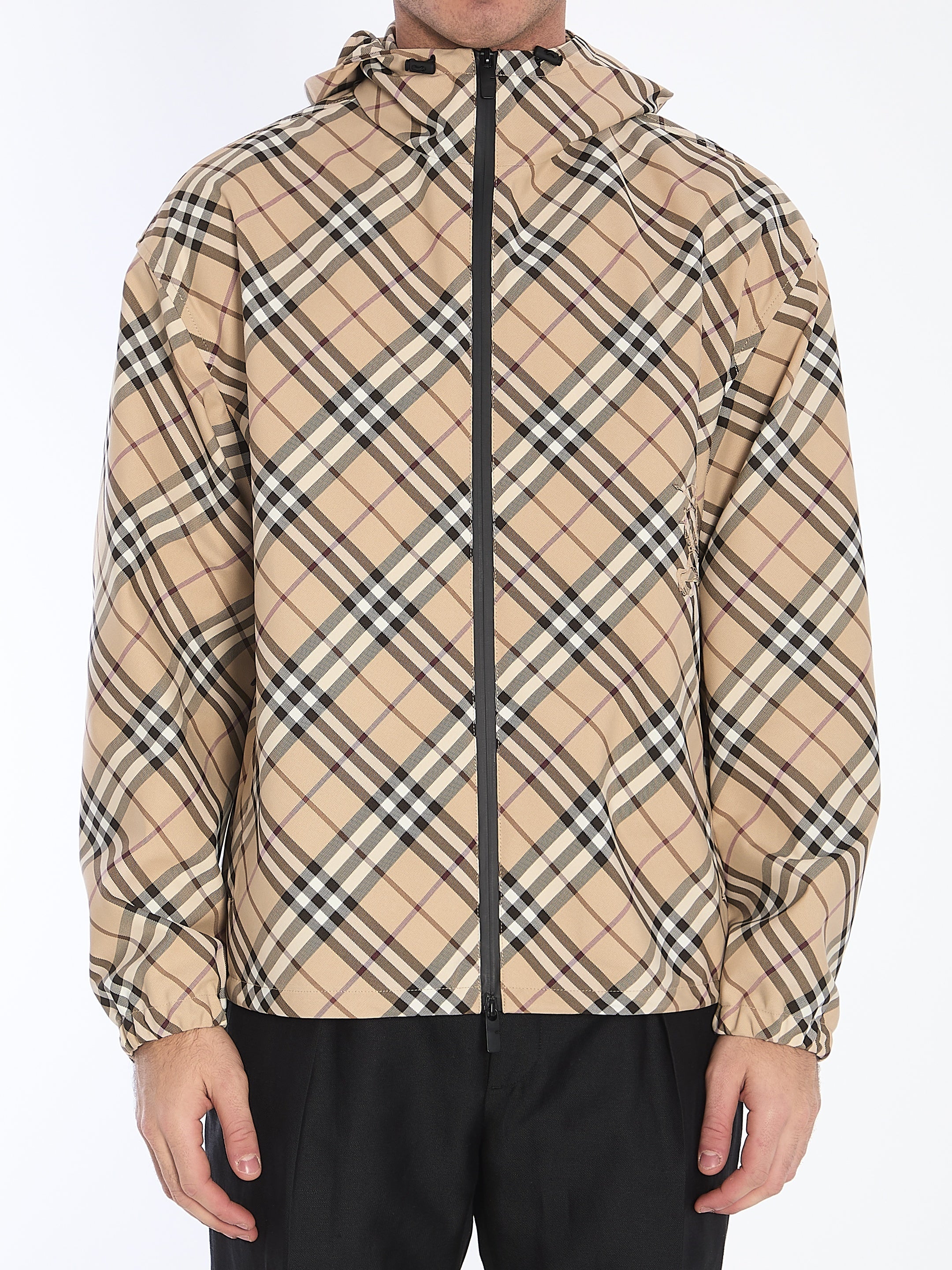 Burberry-OUTLET-SALE-Check twill jacket-ARCHIVIST