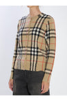Burberry-OUTLET-SALE-Check wool and cashmere cardigan-ARCHIVIST