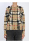 Burberry-OUTLET-SALE-Check wool and cashmere cardigan-ARCHIVIST