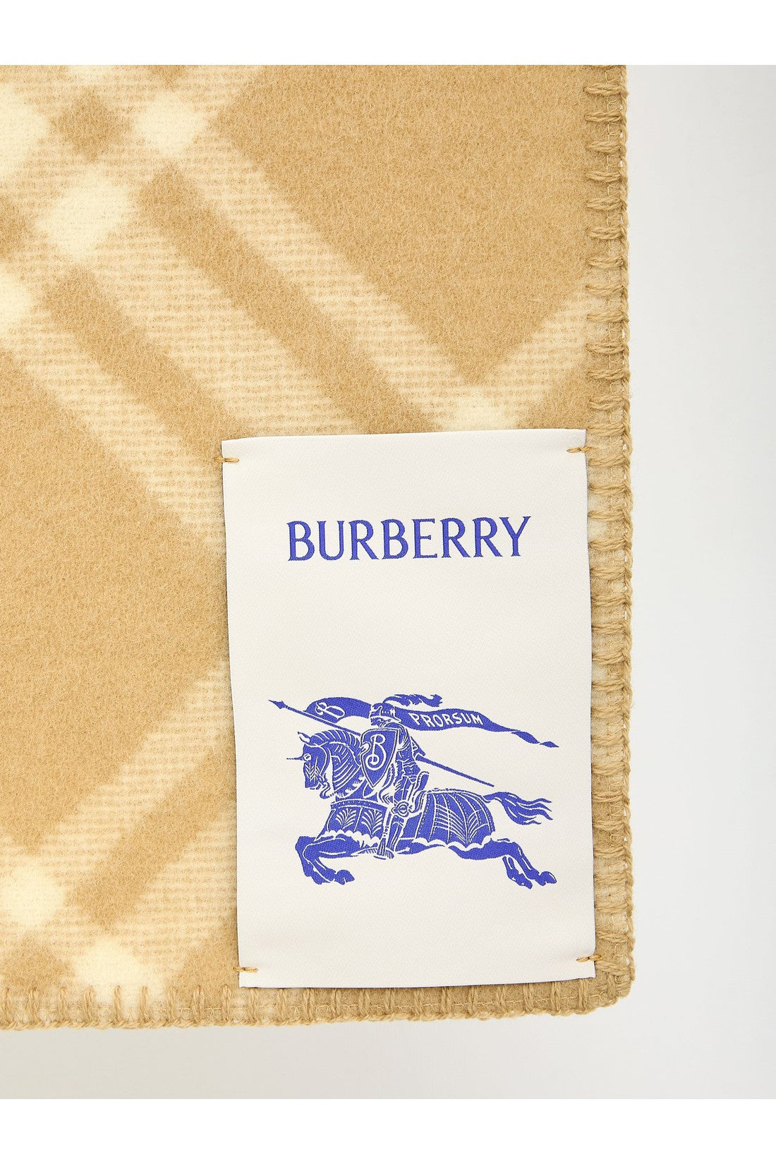 BURBERRY-OUTLET-SALE-Check wool scarf-ARCHIVIST