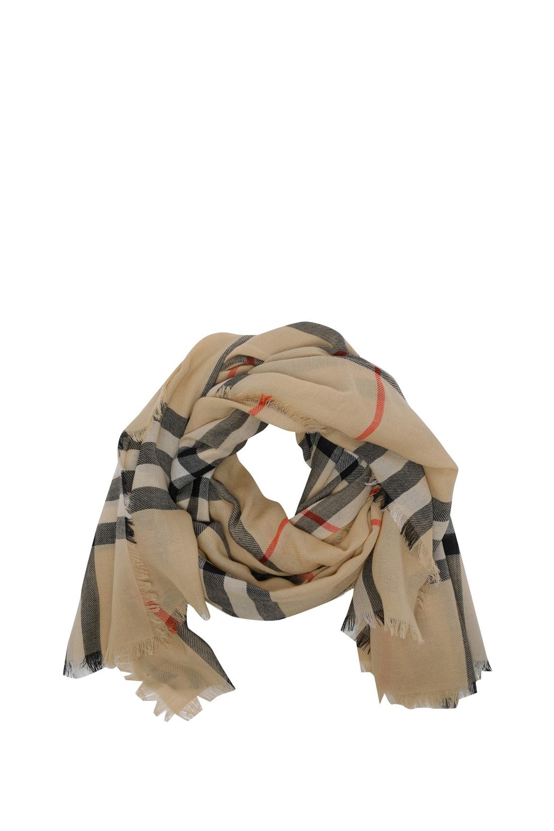 Burberry-OUTLET-SALE-Check wool scarf-ARCHIVIST