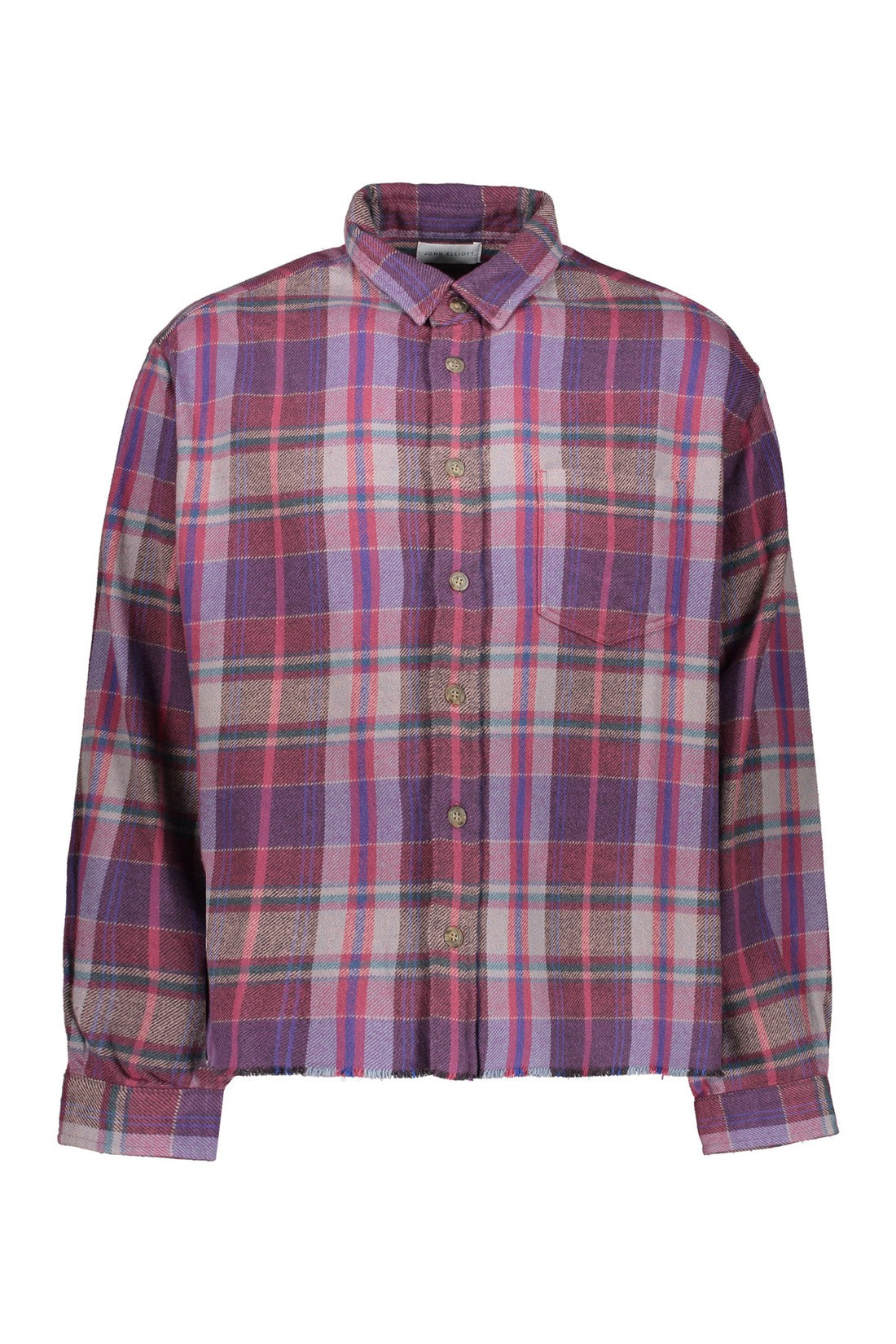 John Elliot-OUTLET-SALE-Checked cotton shirt-ARCHIVIST