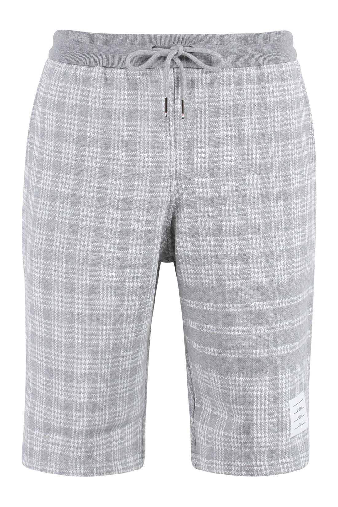 Thom Browne-OUTLET-SALE-Checked cotton shorts-ARCHIVIST