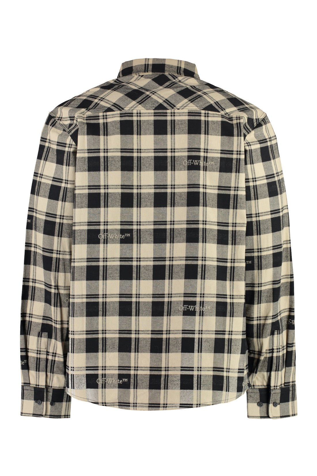 Off-White-OUTLET-SALE-Checked flannel shirt-ARCHIVIST