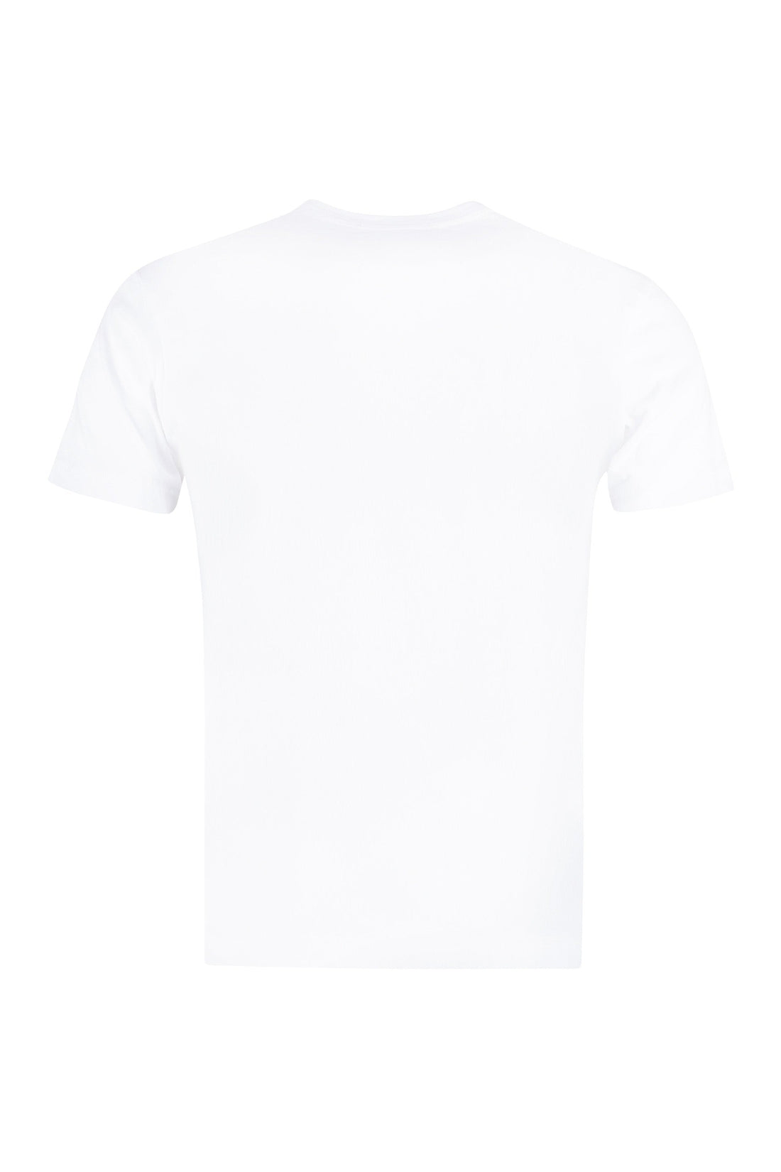 Comme des Garçons SHIRT-OUTLET-SALE-Checked inserts cotton T-shirt-ARCHIVIST