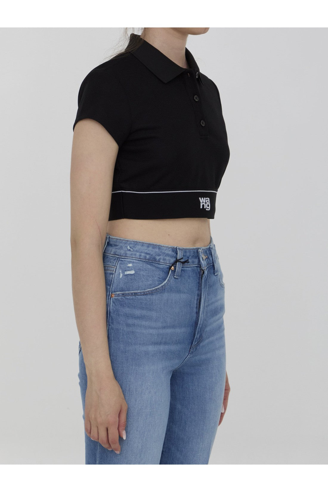 ALEXANDER WANG-OUTLET-SALE-Cheerleader polo top-ARCHIVIST