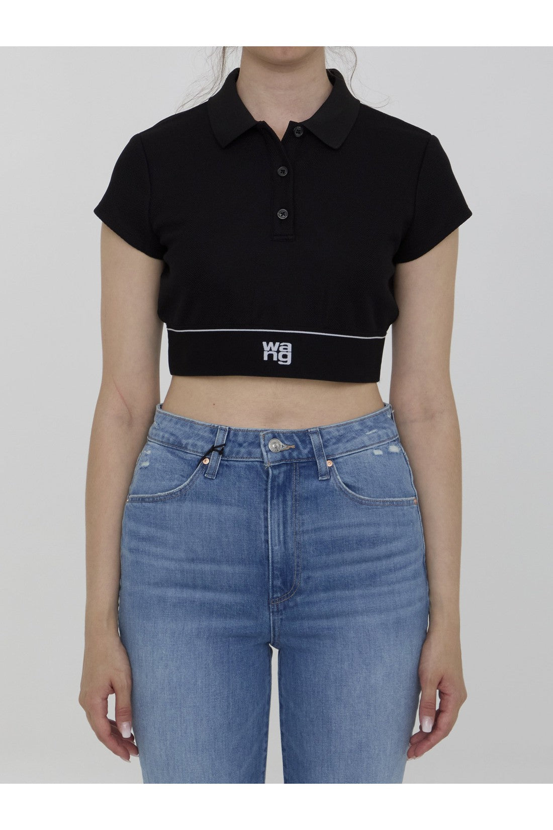 ALEXANDER WANG-OUTLET-SALE-Cheerleader polo top-ARCHIVIST