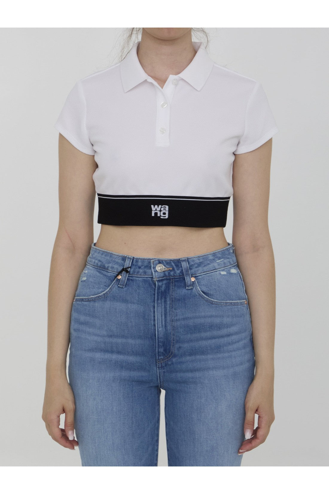 ALEXANDER WANG-OUTLET-SALE-Cheerleader polo top-ARCHIVIST