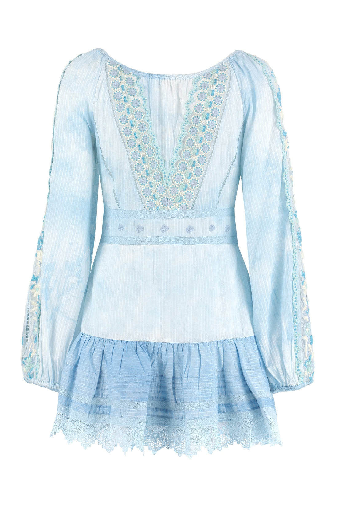 LoveShackFancy-OUTLET-SALE-Chelie embroidered cotton mini dress-ARCHIVIST