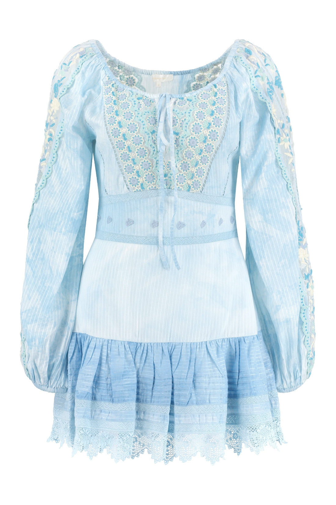 LoveShackFancy-OUTLET-SALE-Chelie embroidered cotton mini dress-ARCHIVIST