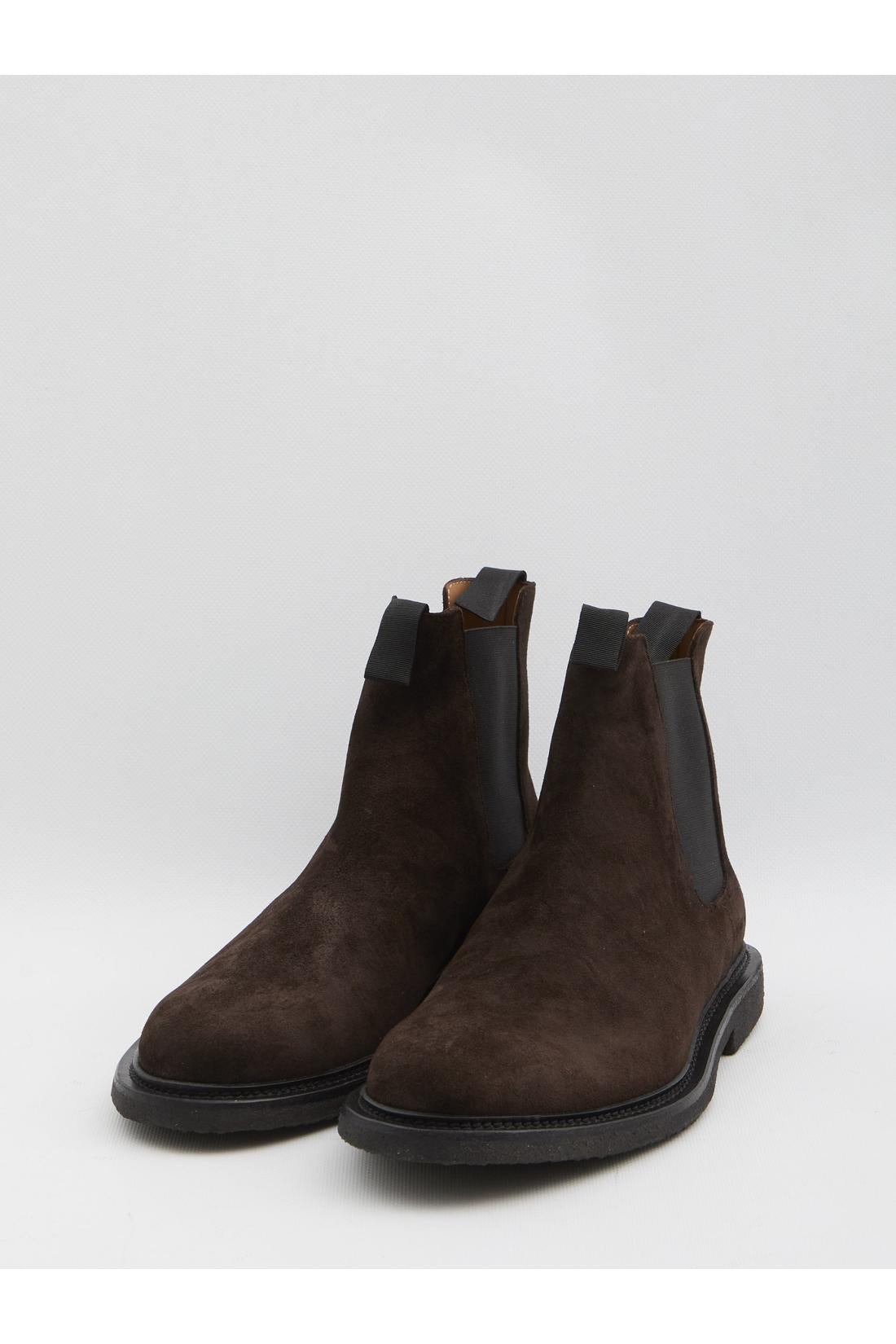 Common Projects-OUTLET-SALE-Chelsea boots in waxed suede-ARCHIVIST