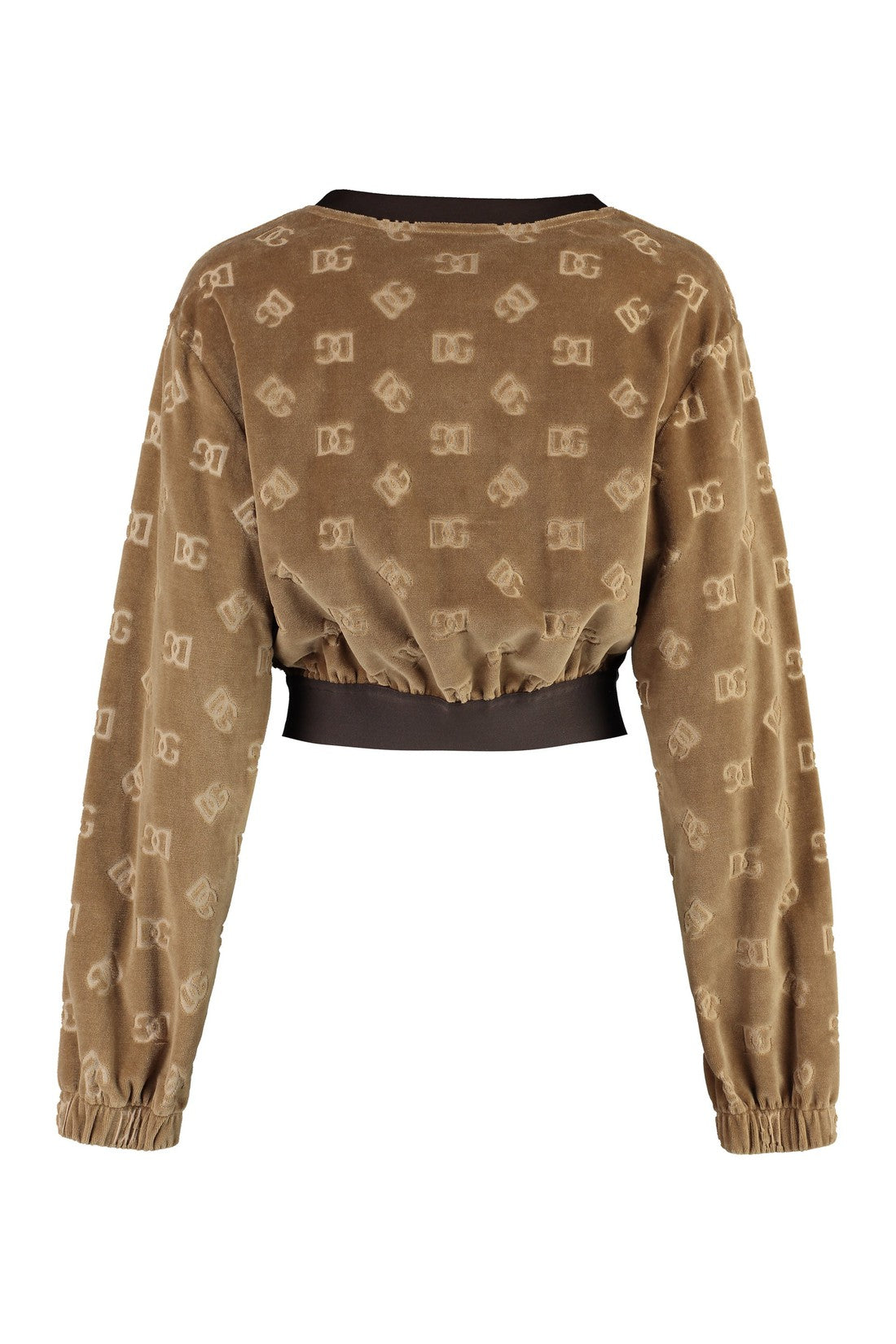 Dolce & Gabbana-OUTLET-SALE-Chenille logo sweatshirt-ARCHIVIST