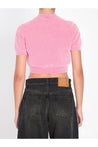 Alexander Wang-OUTLET-SALE-Chenille pullover in cotton blend with logo-ARCHIVIST
