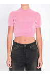Alexander Wang-OUTLET-SALE-Chenille pullover in cotton blend with logo-ARCHIVIST
