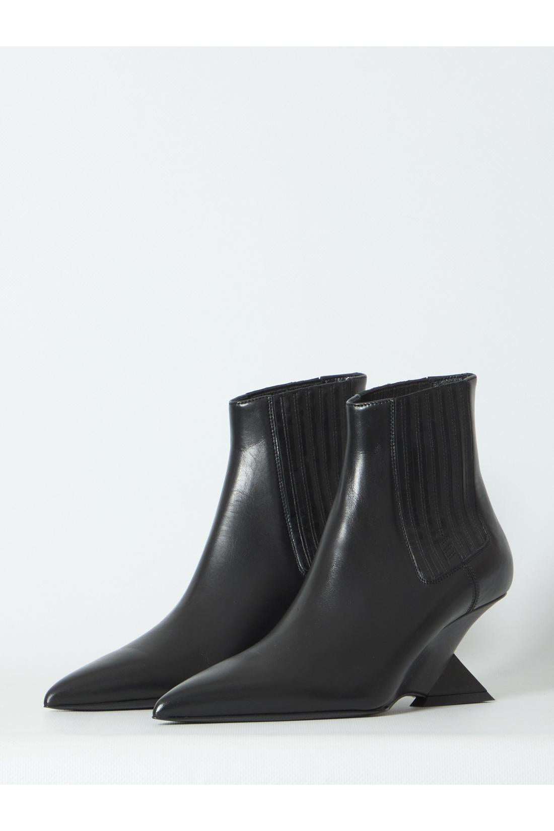 The Attico-OUTLET-SALE-Cheope black ankle boots-ARCHIVIST