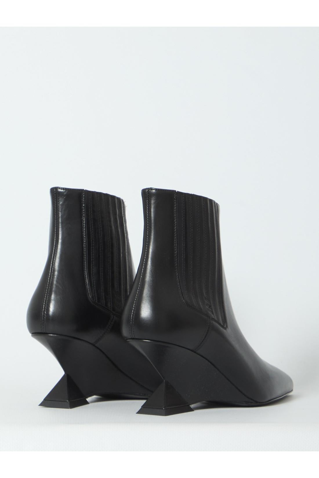 The Attico-OUTLET-SALE-Cheope black ankle boots-ARCHIVIST