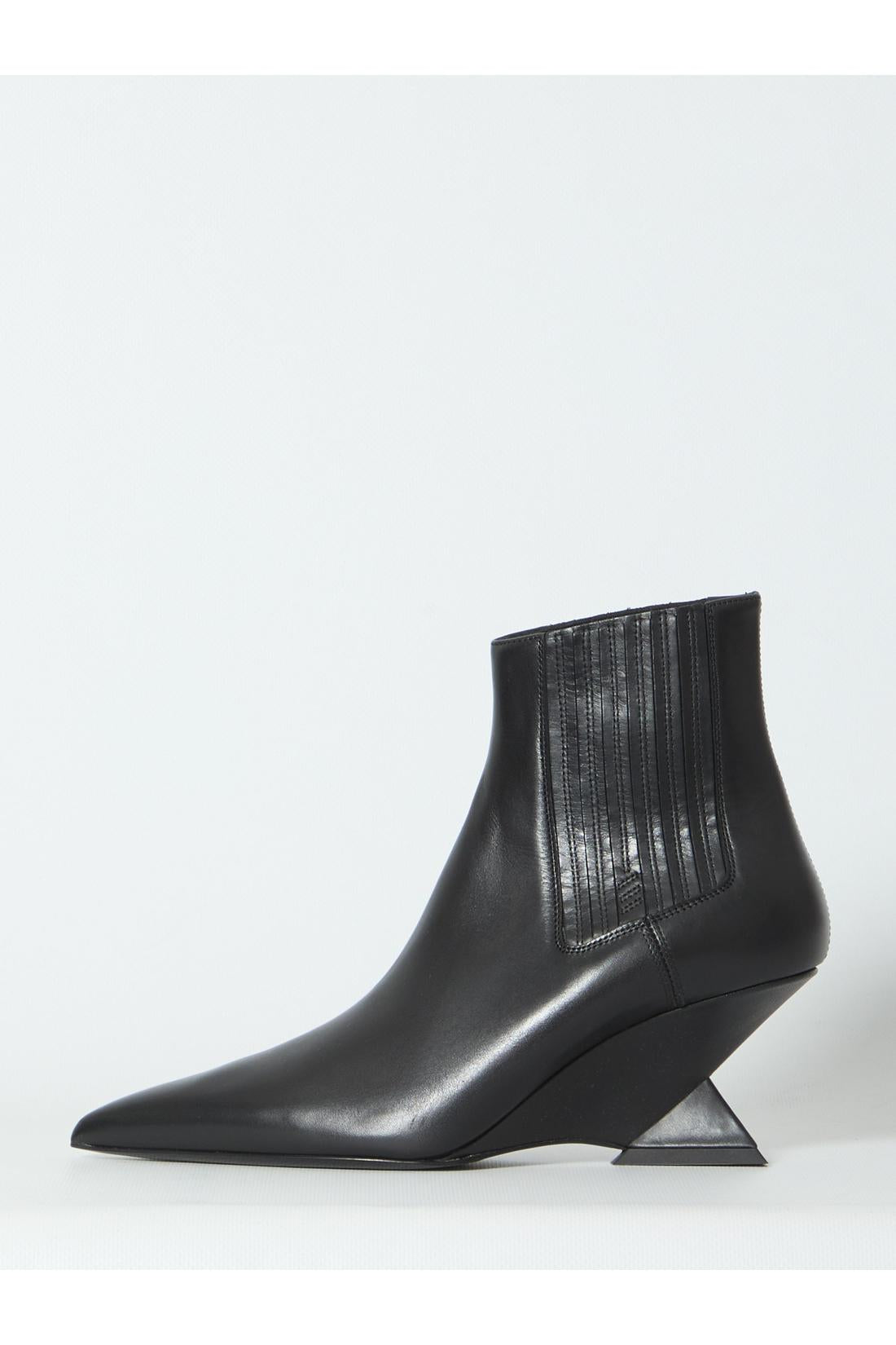 The Attico-OUTLET-SALE-Cheope black ankle boots-ARCHIVIST
