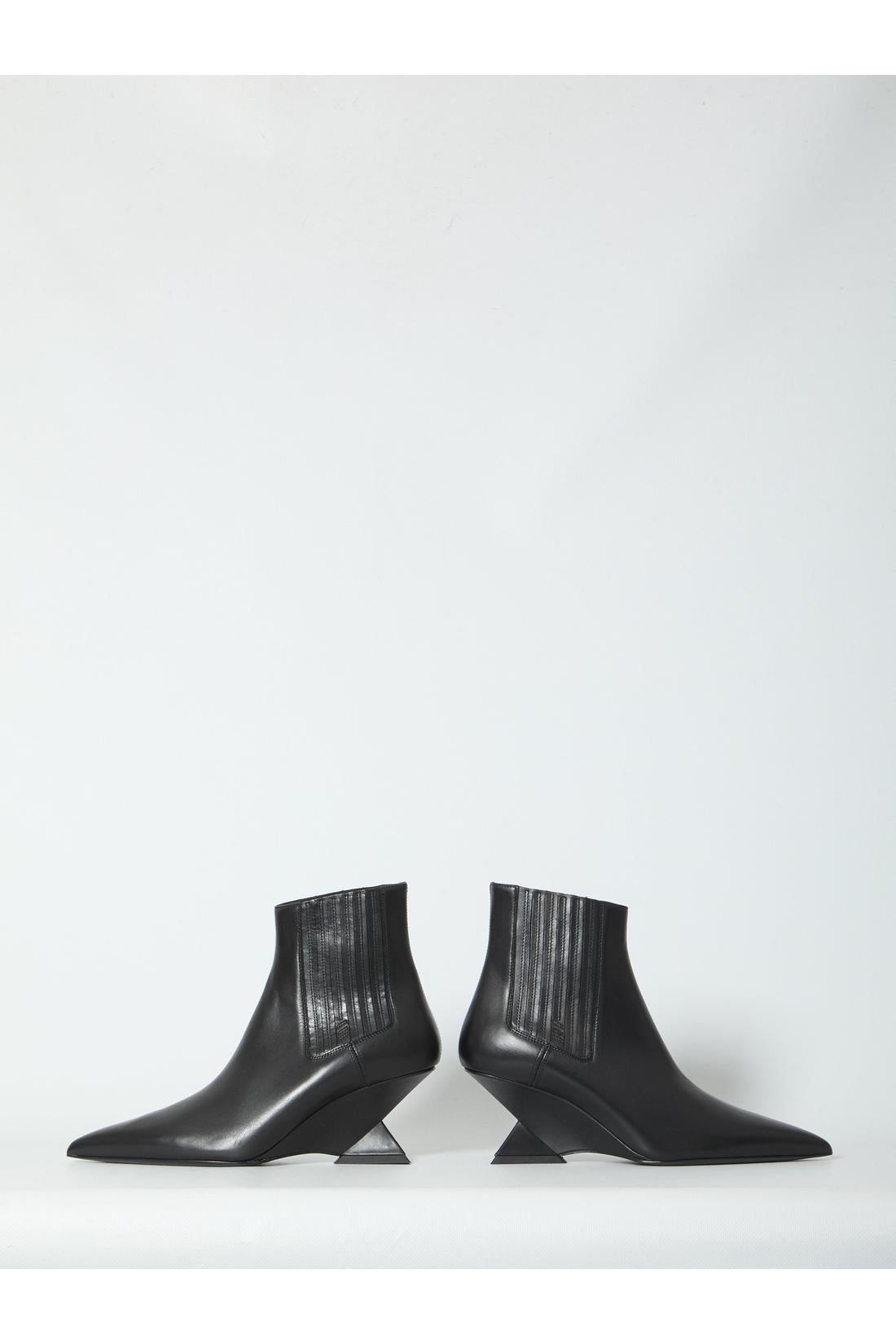 The Attico-OUTLET-SALE-Cheope black ankle boots-ARCHIVIST
