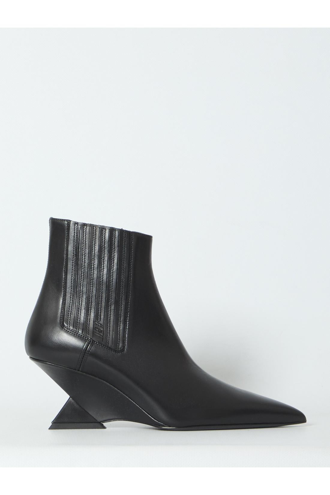 The Attico-OUTLET-SALE-Cheope black ankle boots-ARCHIVIST