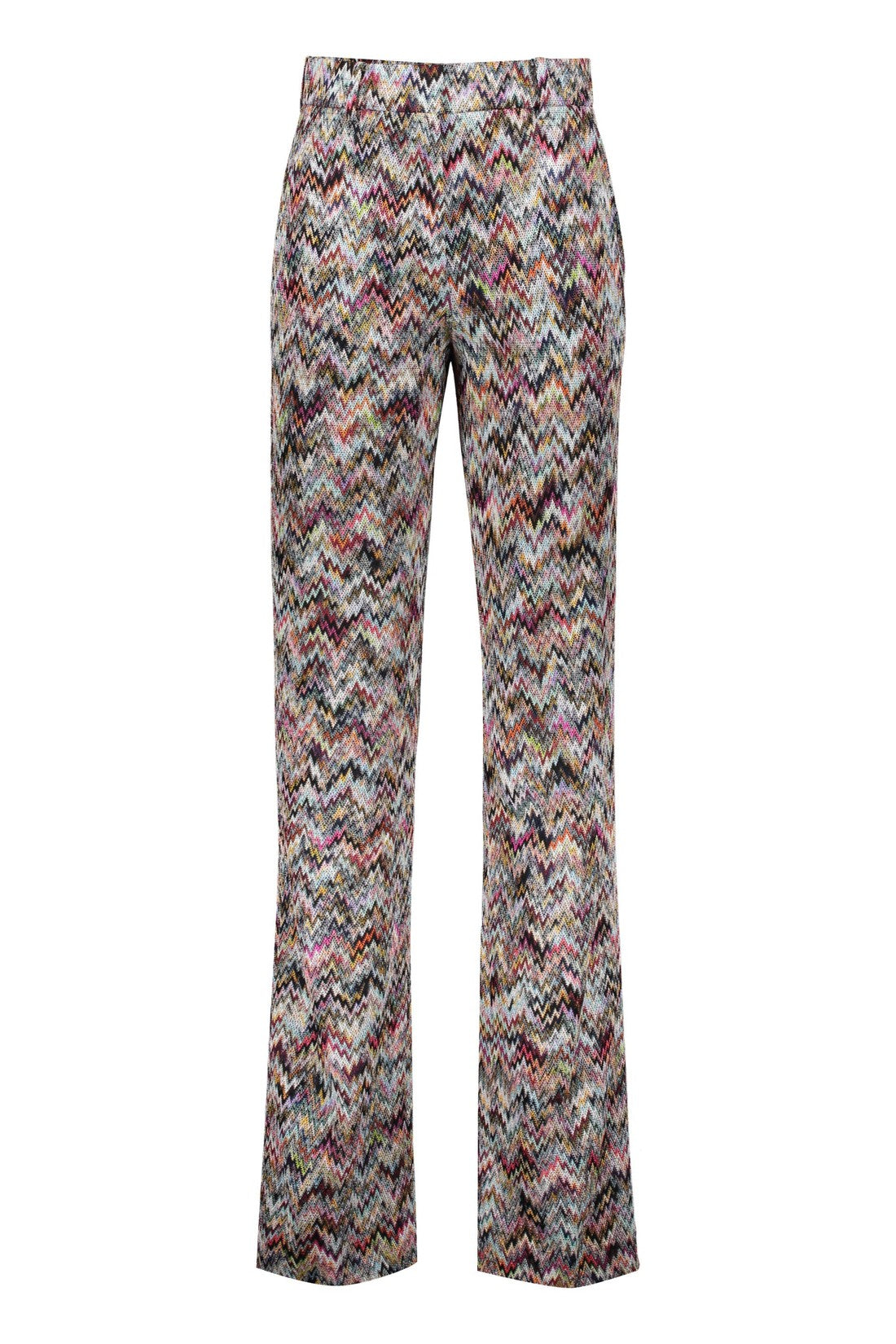 Missoni-OUTLET-SALE-Chevron knitted palazzo trousers-ARCHIVIST