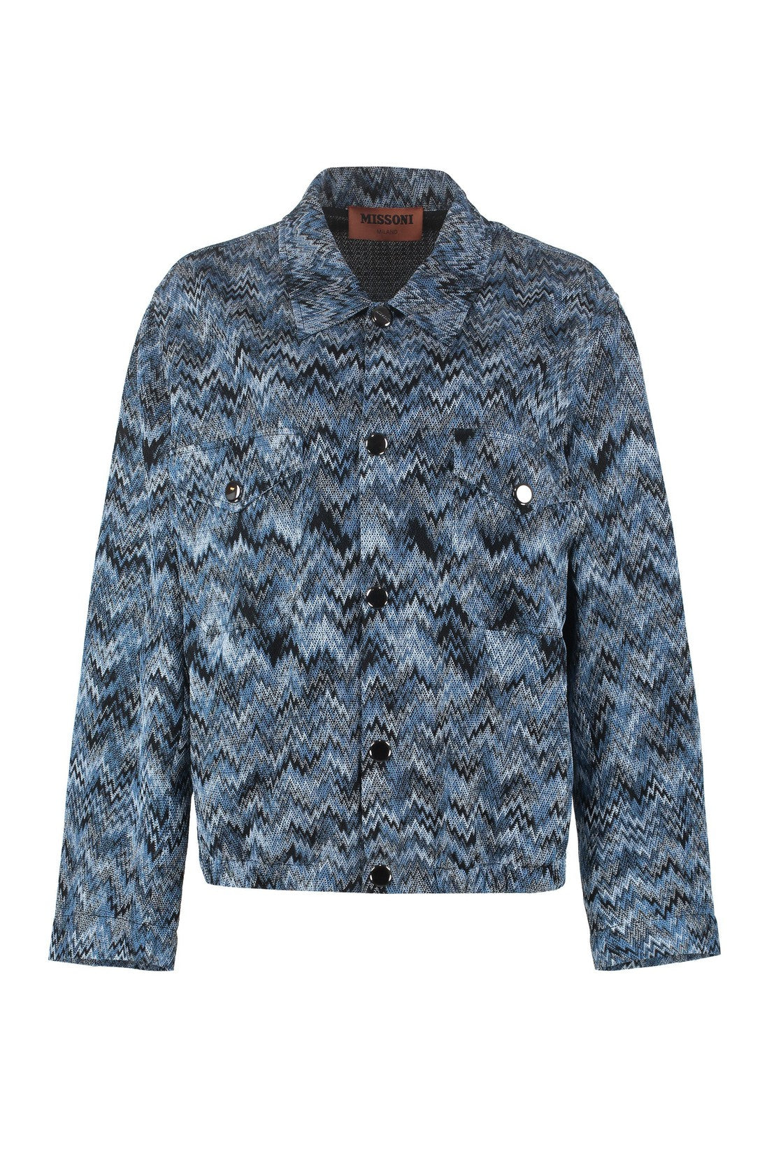 Missoni-OUTLET-SALE-Chevron motif knitted jacket-ARCHIVIST