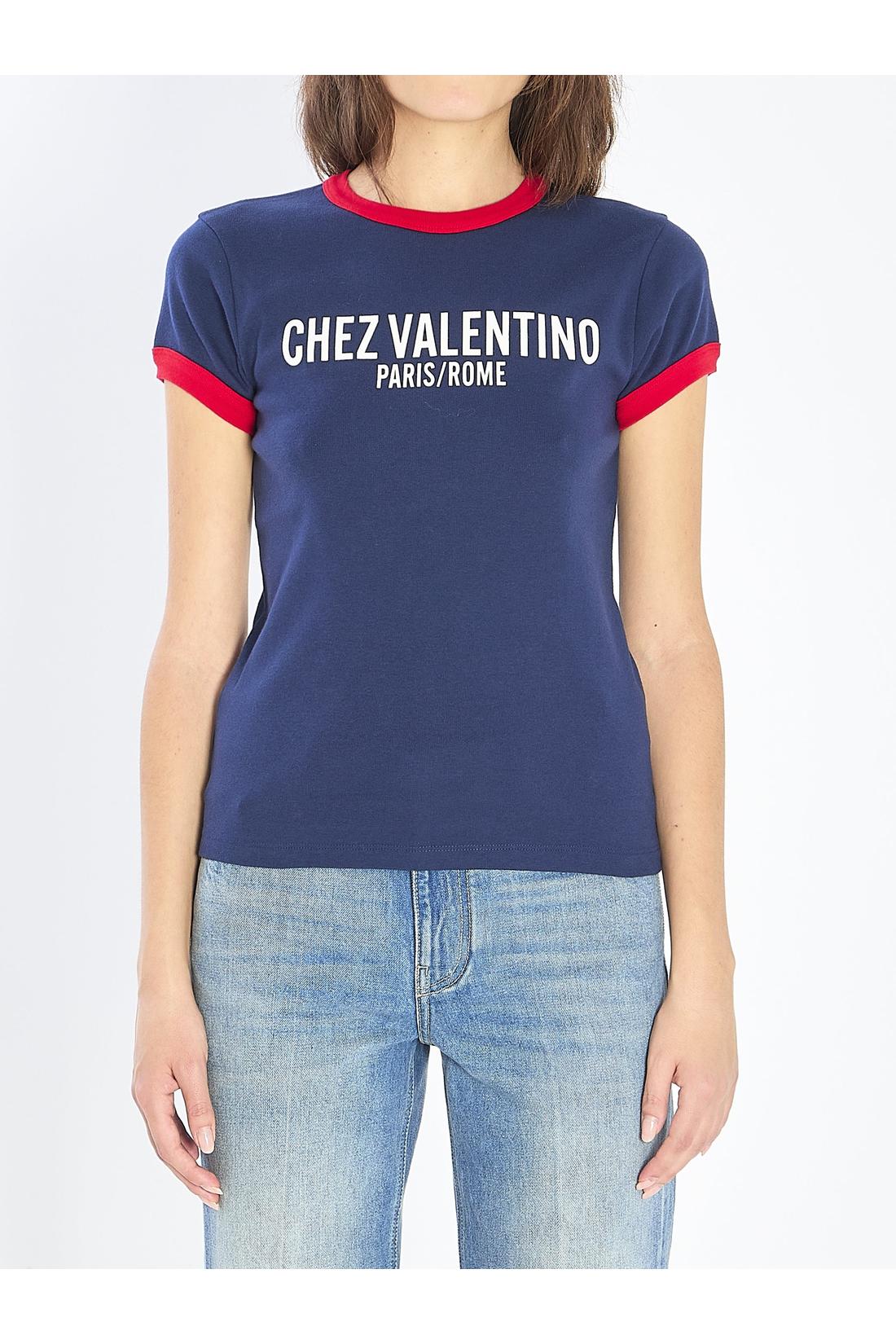 Valentino Garavani-OUTLET-SALE-Chez Valentino T-Shirt-ARCHIVIST