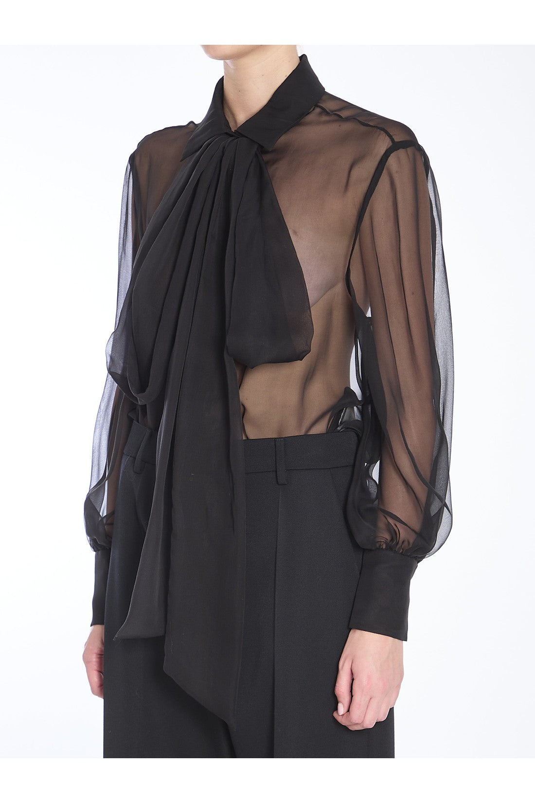 VALENTINO GARAVANI-OUTLET-SALE-Chiffon shirt-ARCHIVIST