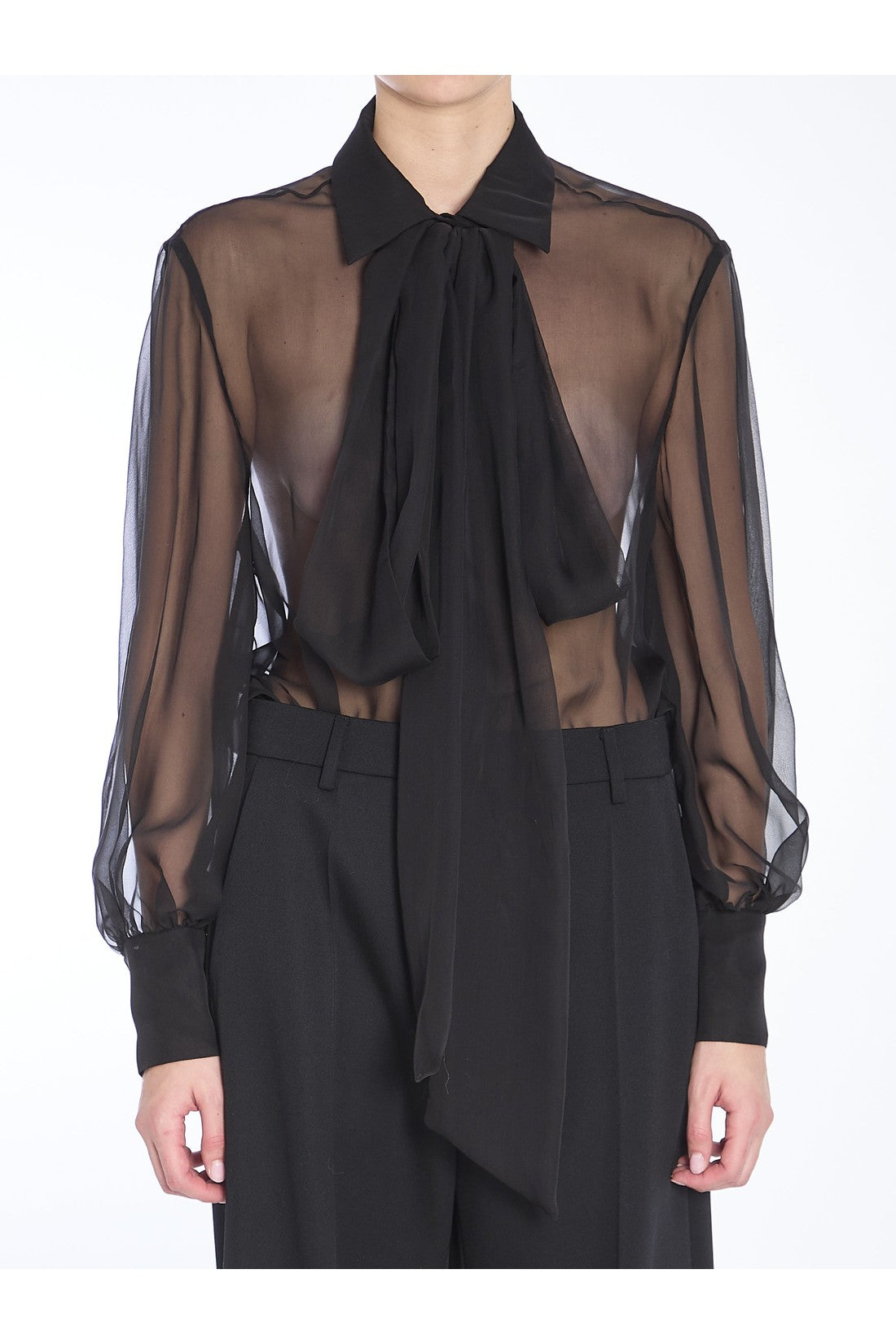 VALENTINO GARAVANI-OUTLET-SALE-Chiffon shirt-ARCHIVIST