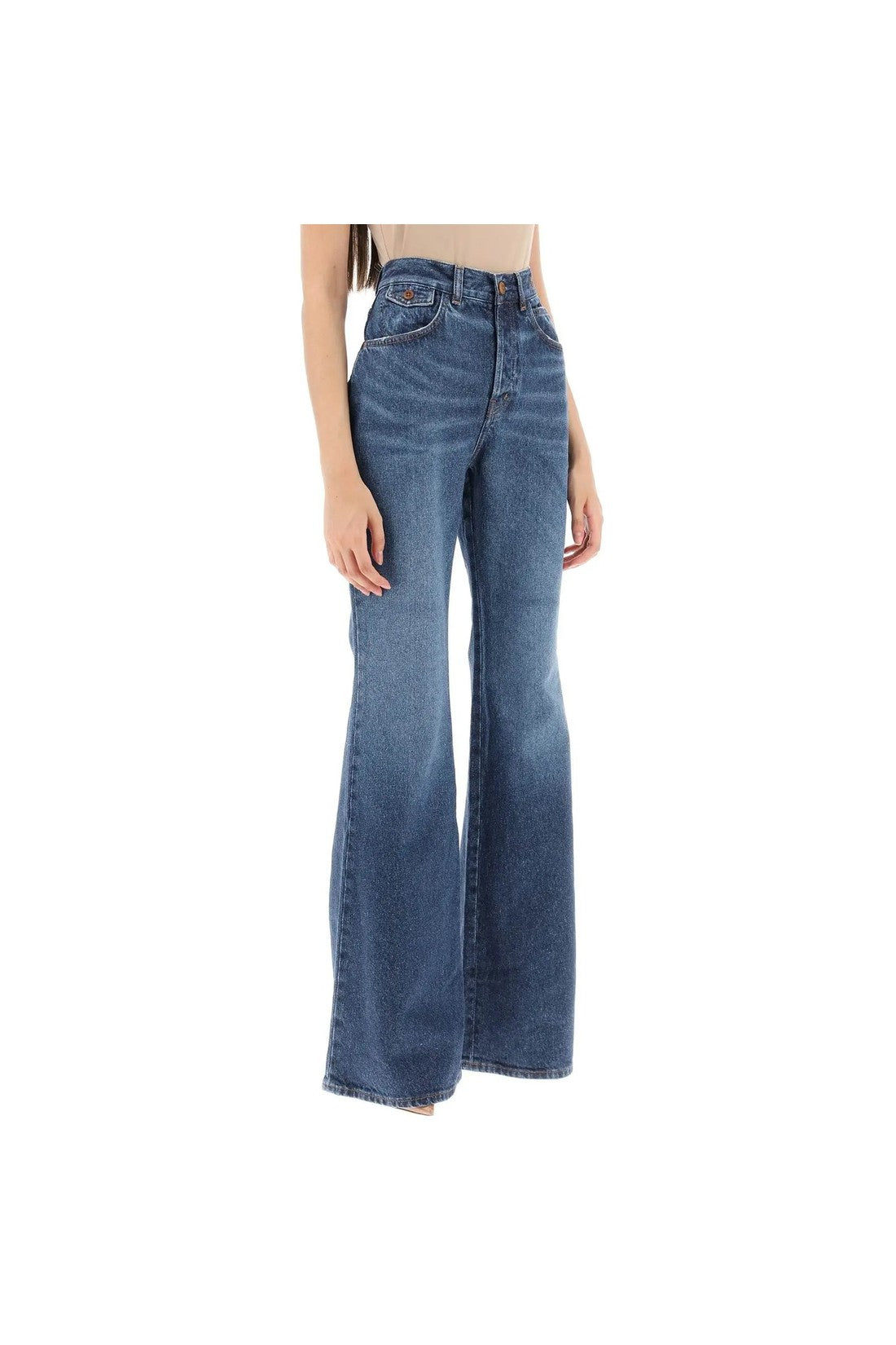 CHLOE'-OUTLET-SALE-Chloé Merapi Cotton Denim Jeans-ARCHIVIST