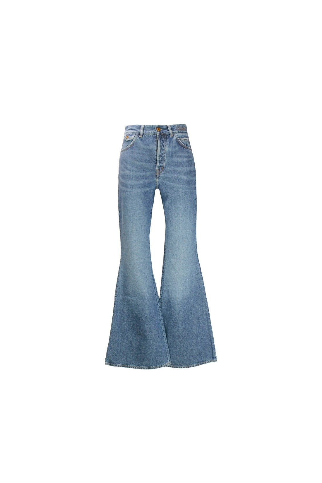 CHLOE'-OUTLET-SALE-Chloe' Wide Leg Denim Jeans-ARCHIVIST