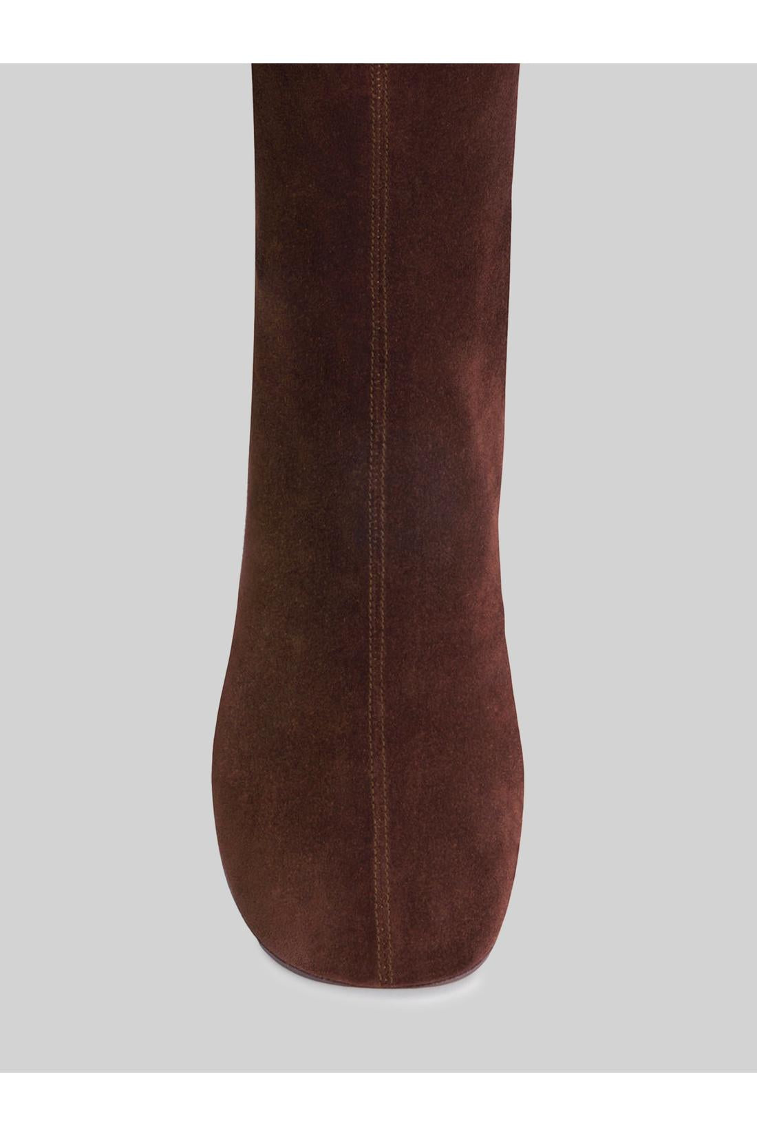 Paris Texas-OUTLET-SALE-Chocolate Alice ankle boots 85-ARCHIVIST
