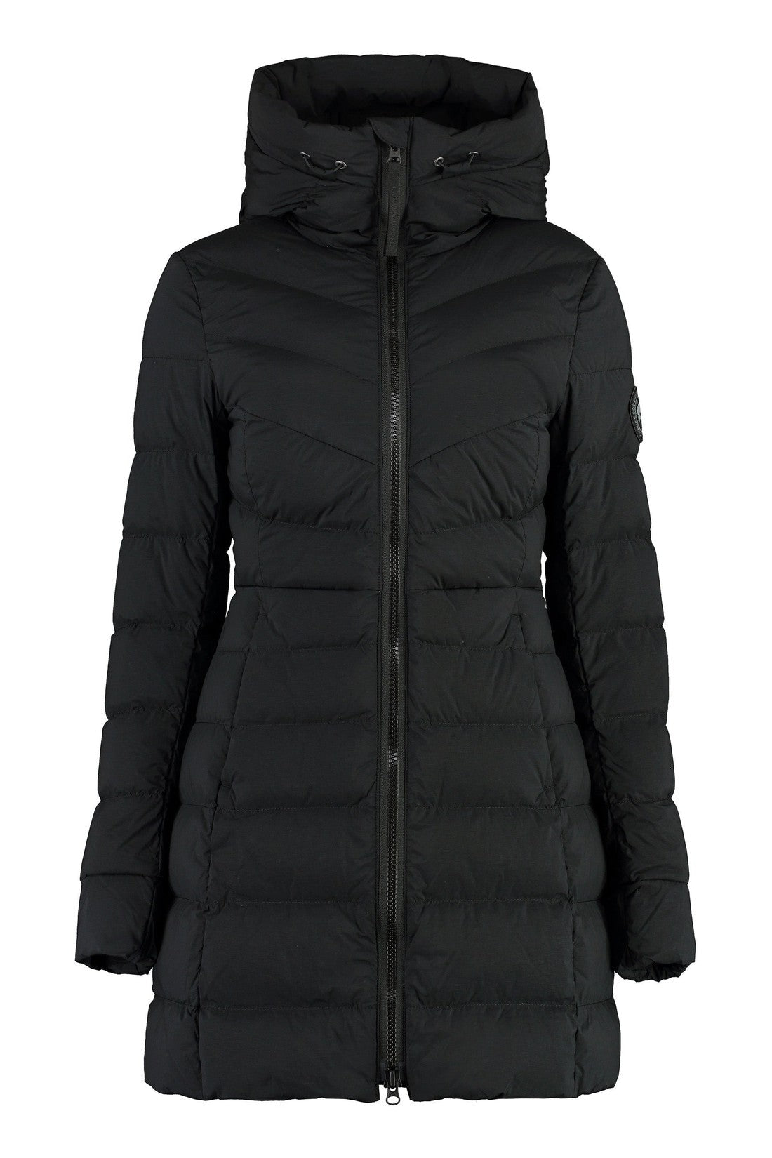 Canada Goose Black-OUTLET-SALE-Clair hooded nylon down jacket-ARCHIVIST