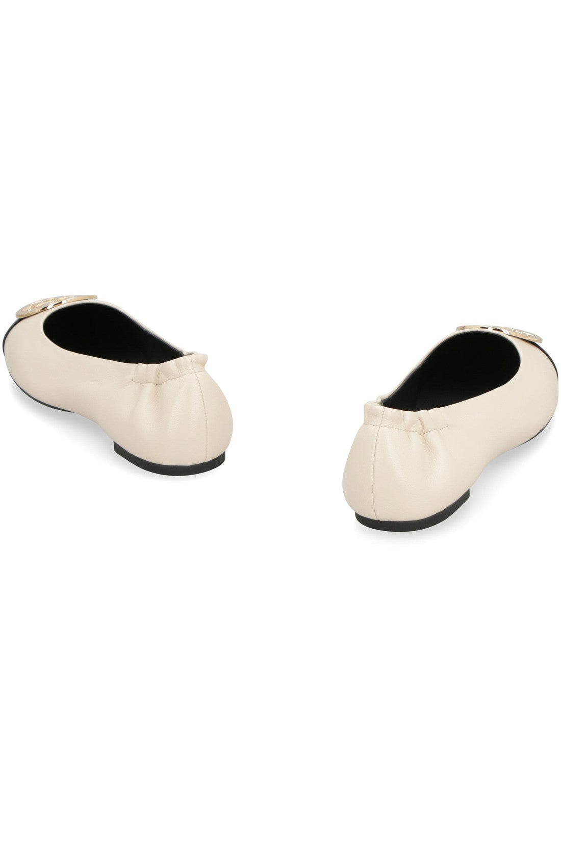 Tory Burch-OUTLET-SALE-Claire leather ballet flats-ARCHIVIST