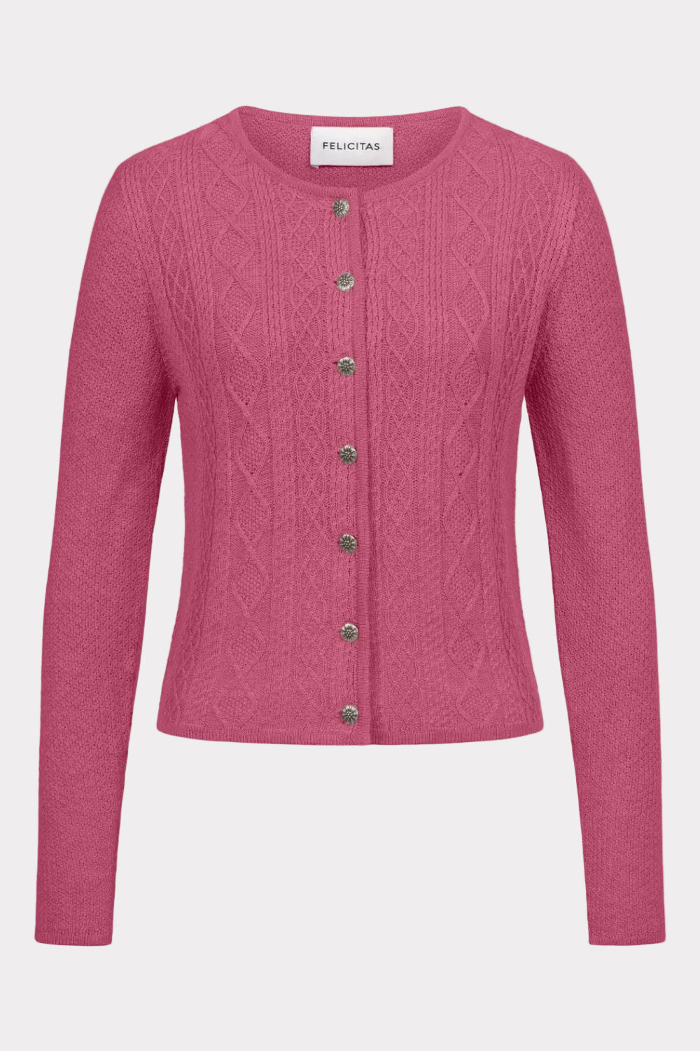 Damen Strickcardigan Clarissa Baumwolle-Strick & Pullover-Felicitas-OUTLET-XL-rose-ARCHIVIST-ARCHIVE-SALE