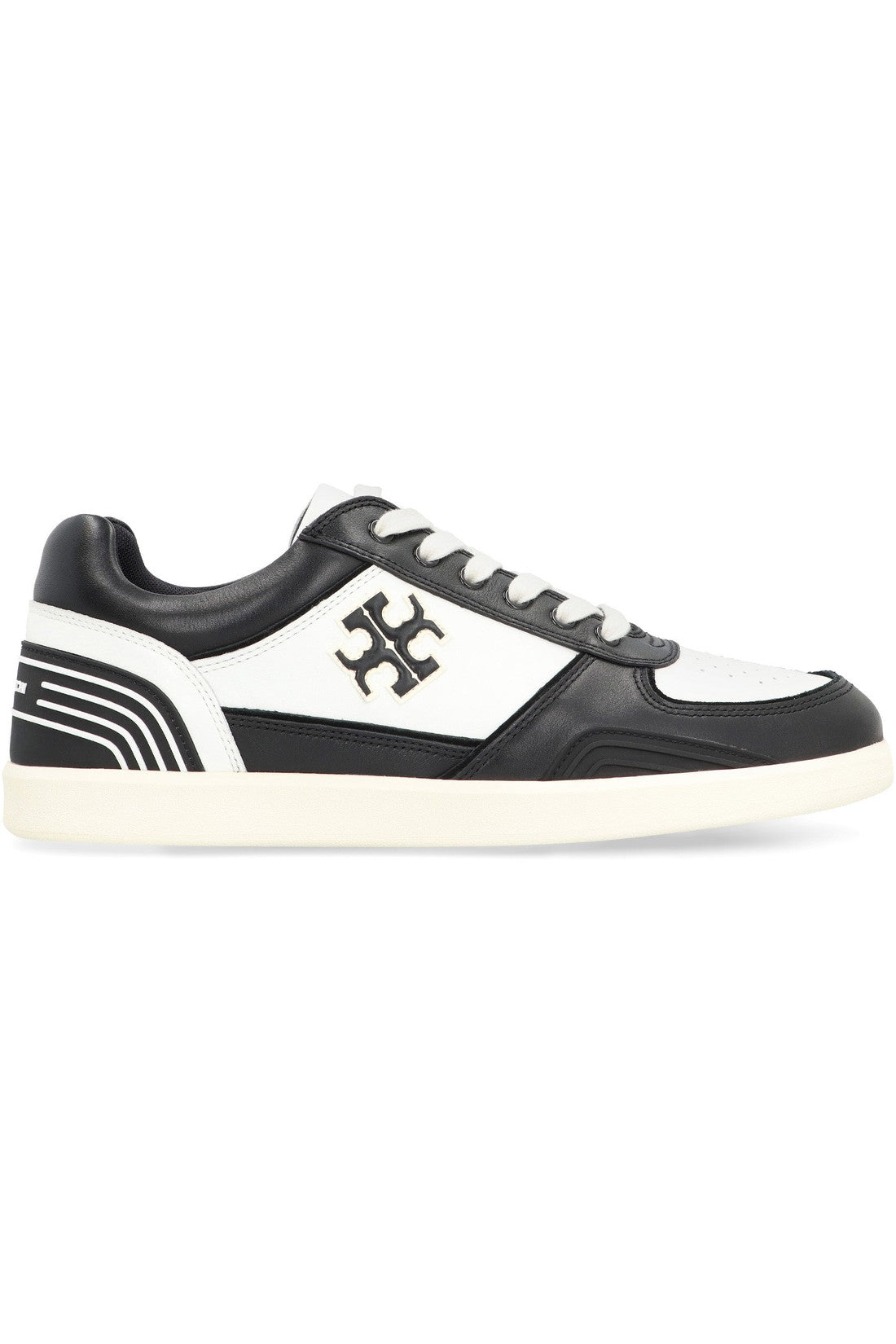 Tory Burch-OUTLET-SALE-Clover Court Leather low-top sneakers-ARCHIVIST